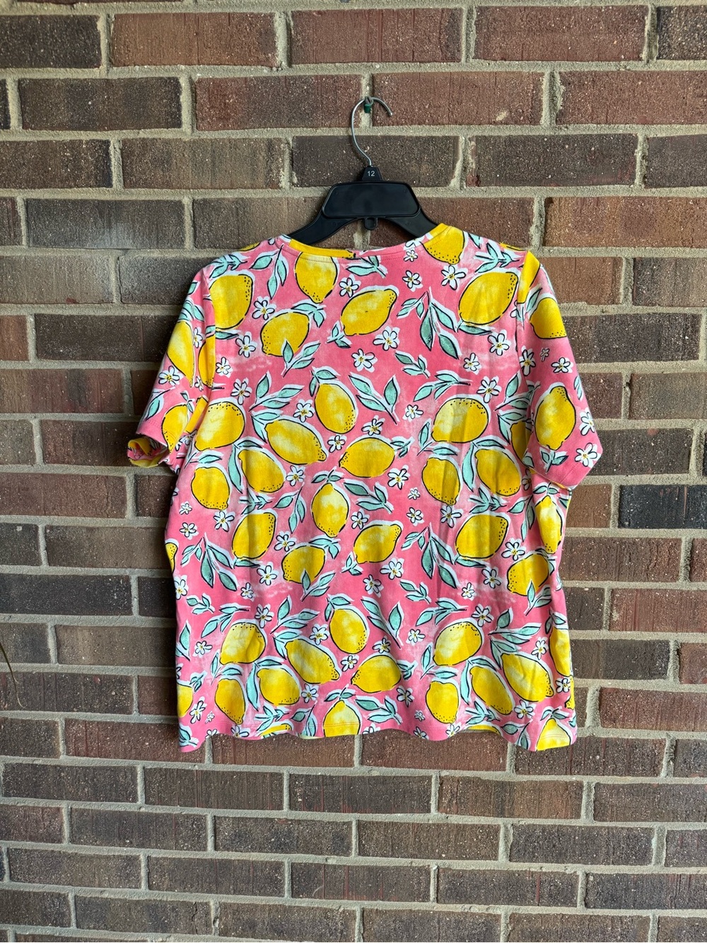 Kim Rogers Pink Lemon Graphic Crewneck Tee - Picture 2 of 4